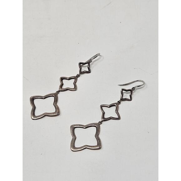DAVID YURMAN Sterling silver Quatréfoil Triple-Drop Earrings - Picture 9 of 11